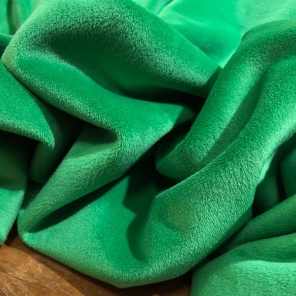 Malha Plush Premium  Cristal Verde Bandeira